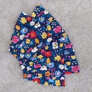 NWOT! ADORABLE Hanna Andersson Tiered Multi-Color Floral Ruffled Skirt, Size 12